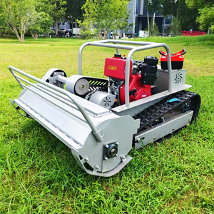 Moteur diesel industriel bricolage Robot coupe-herbe largeur de coupe 800mm 1000mm 1200mm télécommande chenille pelouse poignée télescopique - Product Image 2