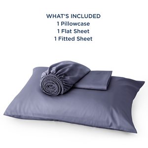 100% Bamboo Bed <strong>Sheet</strong> <strong>Set</strong> Flat <strong>Sheet</strong> Fitted <strong>Sheet</strong> <strong>Set</strong> Solid Color Smooth Soft Bedding <strong>Set</strong> Grey Color - Product Image 6