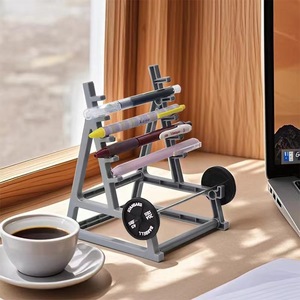 Soporte para bolígrafos para escritorio, accesorios estéticos para escritorio, suministros de mesa para el hogar, figuritas de culturista, papelería, gimnasio, adolescentes, trabajo, atletas - Product Image 1
