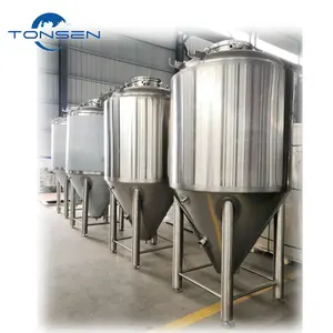 3500 litros comercial Fermentação tanques vasos feitos de aço inoxidável de alto padrão para cervejaria industrial sustentável