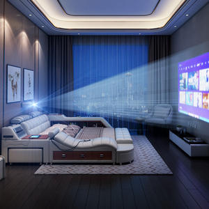 ชุดเฟอร์นิเจอร์ห้องนอนสไตล์โมเดิร์นมินิมอล เตียงนอนหลักแบบมัลติฟังก์ชั่นพร้อมระบบนวดแบบทาทามิ - Product Image 2