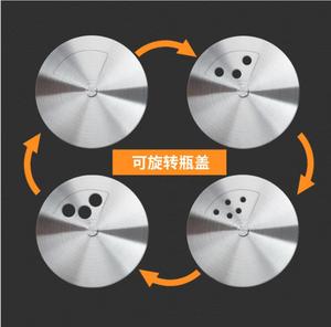 Lọ Gia Vị Thủy Tinh Trong Suốt Bán Chạy Lọ Gia Vị Lọ Muối Tiêu Với Đôi Môi Thép Kim Loại - Product Image 3