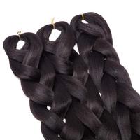 Extensions de cheveux tressés au crochet Jumbo Yaki 165g 82'' Testées à l'eau chaude Pré-étirées Texture naturelle Sans perte de cheveux