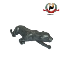 Statue d'animal en forme de léopard, décoration de bureau, haut de gamme, personnalisée, Souvenir, en métal, cadeau