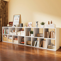 Meuble bas en bois personnalisable, armoire de rangement, bibliothèque, design moderne minimaliste, auto-assemblage, école, salon, bureau