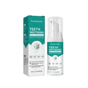 Wholesale West and Month Remove Tartar Buildup Get Rid of Yellow Stains from Teeth Bubble Toothpaste