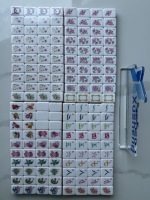 160 Fichas de Mahjong Acrílicas Glitterville, Juego de Mahjong Plegable Portátil de Lujo Moderno para Juegos de Casino