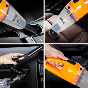 Handheld Car Vacuum Cleaner 12V 120W HEPA Filter Cigarette Style Portable Auto Dust Remover Orange Black Blue - Product Image 3