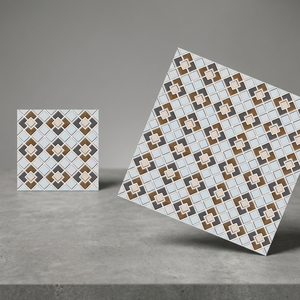 30x30 Embossed Punch Design Ceramic Glazed Floor Tiles Best Quality for Building Home Office Flooring Export by Indian Supplier - Product Image 1