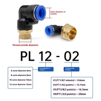 ZY industriel pneumatique PL8-02 connecteur rapide Angle droit 6-01 nouveau utilisé en laiton filetage mâle gaz ferme Air raccords de tuyauterie 1 an
