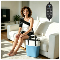 Appareil de cryothérapie portable avec minuterie programmable, système de cryothérapie à débit d'eau réglable pour la récupération des genoux et des épaules à domicile