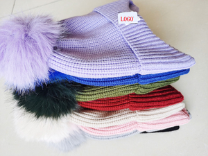 หมวกถักสำหรับเด็กมีพู่ประดับหูสำหรับฤดูใบไม้ร่วงฤดูหนาว - Product Image 4