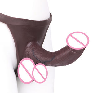 Sous-vêtements en silicone Strapon Pénis Pantalon Gode Homme Godes Réalistes Masturbateurs Pénis Sex Toys pour Gay Lesbiennes Adultes <span class=keywords><strong>Cosplay</strong></span> - Product Image 2