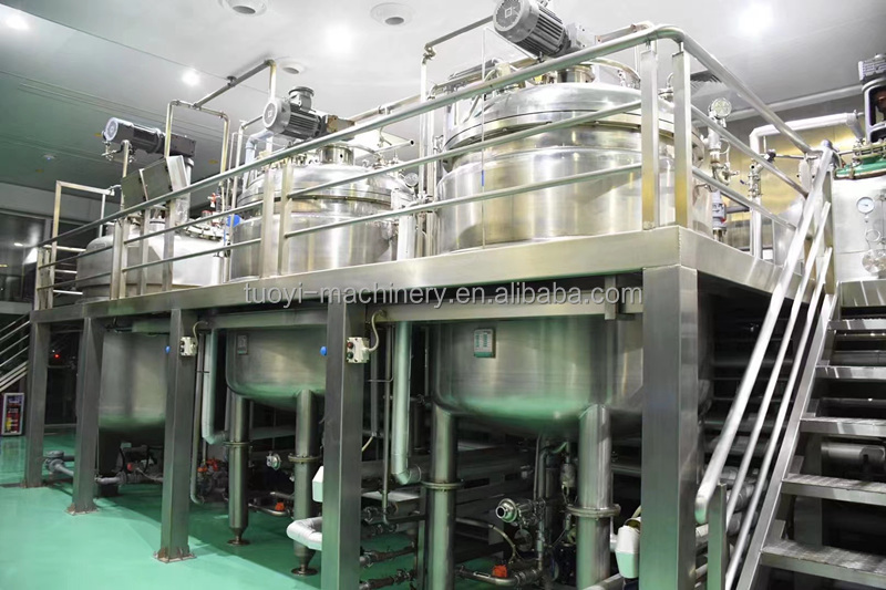 High quality lotion shampoo mixer machine heating mixer machine homogenizing mixer machine