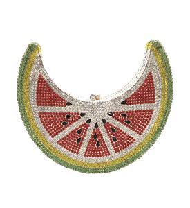 Sac de soirée élégant pour femme en cristal de lune, magnifique pochette en forme de croissant ornée de strass, sac à main original pour mariée et mariage - Product Image 3