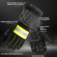 Gants de pompier certifiés EN659 en Kevlar, résistants à la chaleur, imperméables et anti-coupure pour les opérations de sauvetage en cas d'incendie structurel