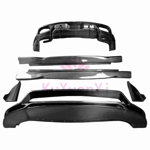 Pour le Porsche <span class=keywords><strong>Cayenne</strong></span> 9Y0 <span class=keywords><strong>SUV</strong></span> style TK pare-chocs arrière en fibre de carbone diffuseur arrière kit carrosserie pare-chocs avant bord jupes latérales - Product Image 4