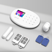 Sécurité à domicile 433MHz sans fil WiFi GSM système d'alarme SIM RFID carte clavier tactile APP contrôle désarmer PIR détecteur de mouvement
