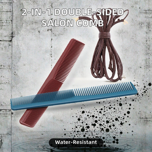 Peigne de salon de coiffure double face 2 en 1 Logo personnalisé Dents Style coupe de cheveux Poignée en plastique pour <span class=keywords><strong>coiffeur</strong></span> Peignes de <span class=keywords><strong>coiffeur</strong></span> - Product Image 3