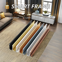 Bingkai foto cermin pintar bingkai Poster aluminium kustom profil kawat logam Strip luar untuk gantungan dinding-produsen