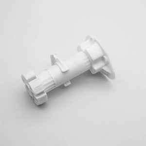 Pieds réglables en PP pour armoires de cuisine, 10 cm, blanc pur, en plastique, à clipser pour armoires, placards et meubles - Product Image 2