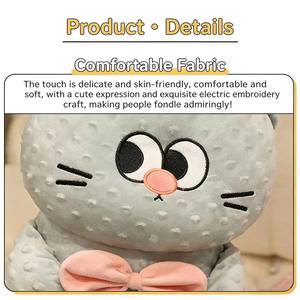 ตุ๊กตาสัตว์น่ารัก หมา/แมว/กระต่าย  ขนาดปรับได้ ทำจากผ้าพลัฌนุ่ม บรรจุใยฝ้าย PP ของขวัญวันหยุด ของตกแต่ง หมอนอิงสำหรับทุกเพศ - Product Image 4