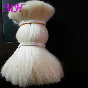 Materia prima pettine bianco naturale capelli di capra di <span class=keywords><strong>fare</strong></span> l'estensione dei capelli e parrucca bianca - Product Image 1