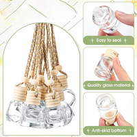 Diffuseur de bouteille d'huile de voiture de parfum de poche suspendu mignon 2ml 3ml 12ml désodorisant en liège pour produits ménagers Base en bois