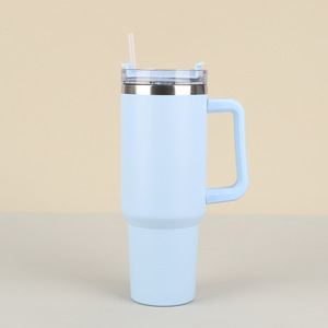 Gobelet isotherme en acier inoxydable de 40 oz – Garde au chaud et au froid – <span class=keywords><strong>Tasse</strong></span> de voyage portable – Bouteille d'eau pour enfants, sportifs et animaux – Idéal pour la publicité et Noël - Product Image 3