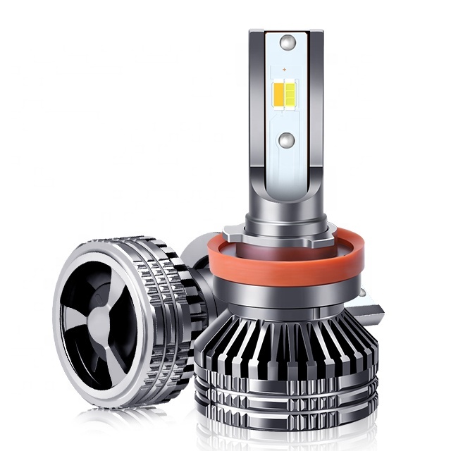 R9 Tricolor Car Led Light Csp Chip 6000k 4300k 3000k H4 H1 H3 H8 H11 H7 12000lm Led Headlights Bulbs Vehicle Accessories