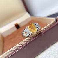 Bague pour homme en argent sterling 925 de haute qualité, citrine naturelle, vintage, vente en gros, bijoux fins imperméables