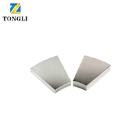 Rotor Generator kecepatan tinggi industri N52, Magnet Neodymium, tanah langka kuat, segmen Las bahan magnetik permanen