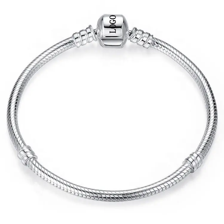 Bracelet en argent Sterling 925 pour femmes, forme serpent, pour fabrication de bijoux, DIY, haute qualité