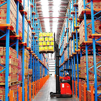 Système de rayonnage pour boissons en bouteille, rayonnage de stockage d'entrepôt, capacité 2000 kg par niveau, rayonnages FIFO, direct usine OEM