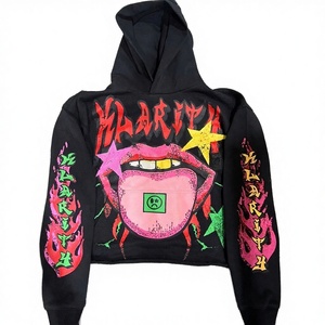 Sudadera con Capucha de Manga Larga, Estilo Hip Hop Europeo Americano, a la Moda, Divertida, 100% Algodón, Corte Holgado, Diseño 3D - Product Image 4