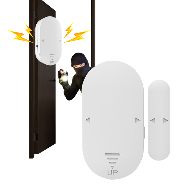 Ariza Wireless ABS Magnetic Sensor Door and Window Anti-Theft Security Alarm System