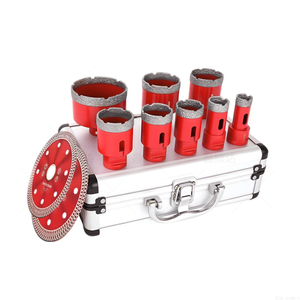 Boîte en aluminium pour marbre et béton, diamètre 6-68 mm, 10 pièces, forets diamantés à brasage sous vide M14, jeu de forets diamantés - Product Image 3