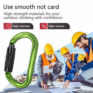Mosquetón de Aluminio de Alta Calidad de 30KN al Por Mayor con Logo Personalizado Gancho de Metal de Gran Venta para Escalada Hamaca y Minería - Product Image 6