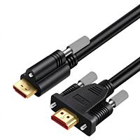 Pabrik OEM Konektor Berlapis Emas 4K 60Hz dengan Pengunci Sekrup untuk Kabel Berjaket PVC, Multi Perisai, Audio Video Monitor TV Proyektor