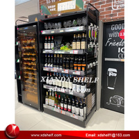 Étagères de supermarché modernes, étagères de magasin d'alimentation, étagères de magasin, présentoirs de vente au détail, gondoles de supermarché robustes