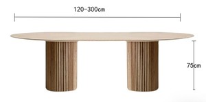 न्यूनतम आधुनिक डिजाइन 8-सीटर वर्ग समायोज्य ठोस लकड़ी डाइनिंग टेबल सेट होटल गोदाम के लिए होम वर्कशॉप - Product Image 4