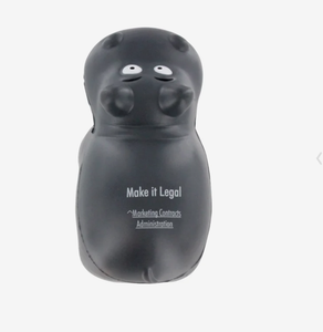 ลูกบอลบีบลดความเครียดรูปฮิปโปแบบกำหนดเอง ของเล่นบีบรูปสัตว์ พิมพ์โลโก้ ของขวัญส่งเสริมการขายจำนวนมาก - Product Image 2