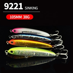 เหยื่อปลอมแบบจมน้ำสำหรับตก<span class=keywords><strong>ปลา</strong></span>ทะเล ขนาด 105 มม./38 กรัม พร้อมตะขอสามทาง สำหรับ<span class=keywords><strong>ปลา</strong></span>แบส <span class=keywords><strong>ปลา</strong></span>แมคเคอเรล <span class=keywords><strong>ปลา</strong></span>เทราต์ และปลาทะเล - Product Image 4