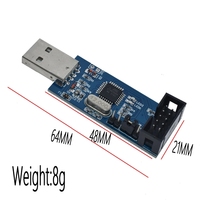 Programador AVR USBASP USBISP Oficial, USB ISP USB ASP ATMEGA8 ATMEGA128 Compatible con Win7 64 51