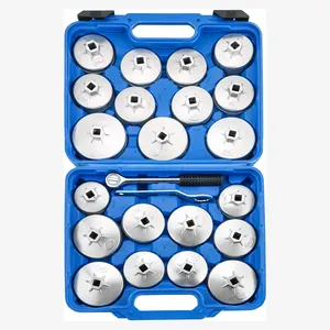 Set di chiavi per filtro olio 23pcs strumenti per veicoli Set di chiavi per tappo filtro olio in alluminio chiave per filtro olio