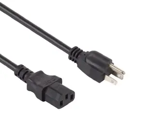 Kabel ekstensi pengganti kustom NEMA 3prong Plug dengan Pigtail kawat terbuka kabel daya USA Oem peralatan industri Bs IEC US EU