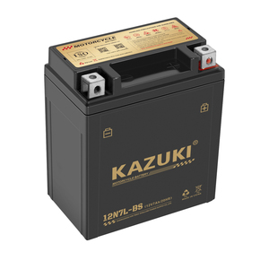 12N7L-BS-Batería de plomo ácido para motocicleta, motor de 12V 7AH Aki sellado, sin mantenimiento, de GEL, para motocicleta, precio de fábrica de <span class=keywords><strong>KAZUKI</strong></span> - Product Image 5