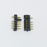 Connecteur mâle à lame centrale haute intensité DGDTE B02M-5P (4+1) 2,5 mm pour chargeur de batterie d'ordinateur portable, drone, caméra - Alliage de cuivre