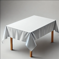Vêtements de table en plastique jetables écologiques: imperméables, résistants à l'huile, pour les fêtes, les événements et les couvertures de table à usage domestique
