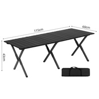 Vente chaude directe d'usine table pliante d'extérieur table de rouleau d'oeufs en acier au carbone table de pique-nique de camping pliante ultralégère pour voiture